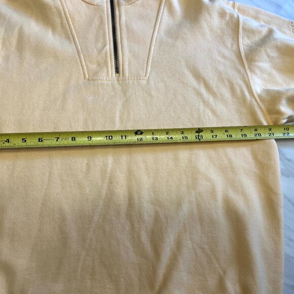 Cutter and Buck 1/4 Zip Fleece Pullover Sweatshirt  in Butter Yellow - Women S/P - Picture 10 of 12